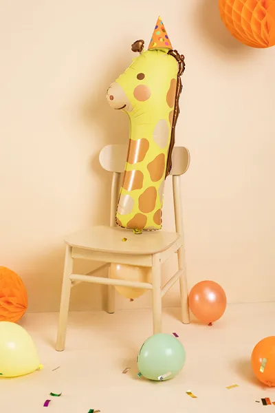 Party Deco Folie Ballon | Nummer 1 Giraffe - Image 3