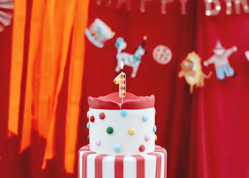 Party Deco Kaarsje Nummer "1" | Rhombus Mix - Image 2