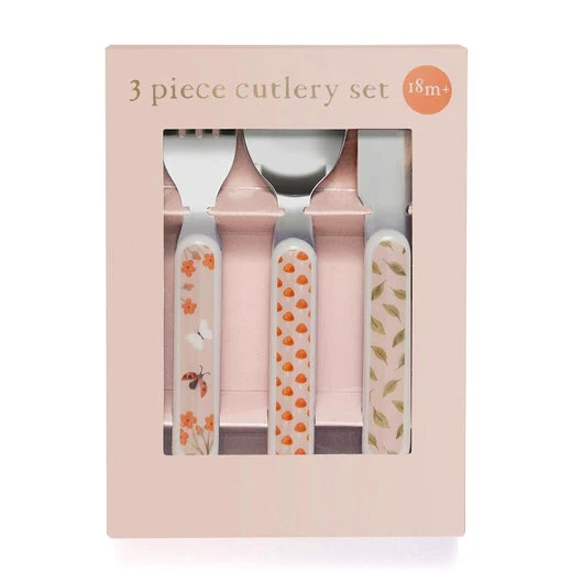 Petit Monkey Bestekset Animal Pink
