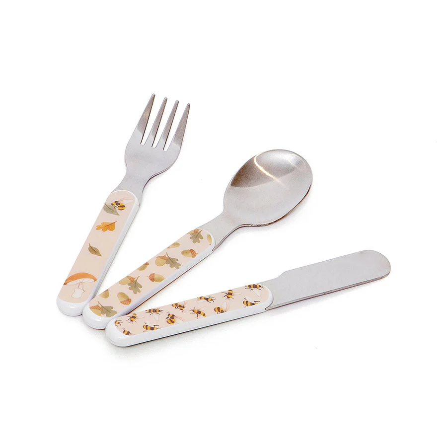 Petit Monkey Bestekset Bear Sage - Image 3
