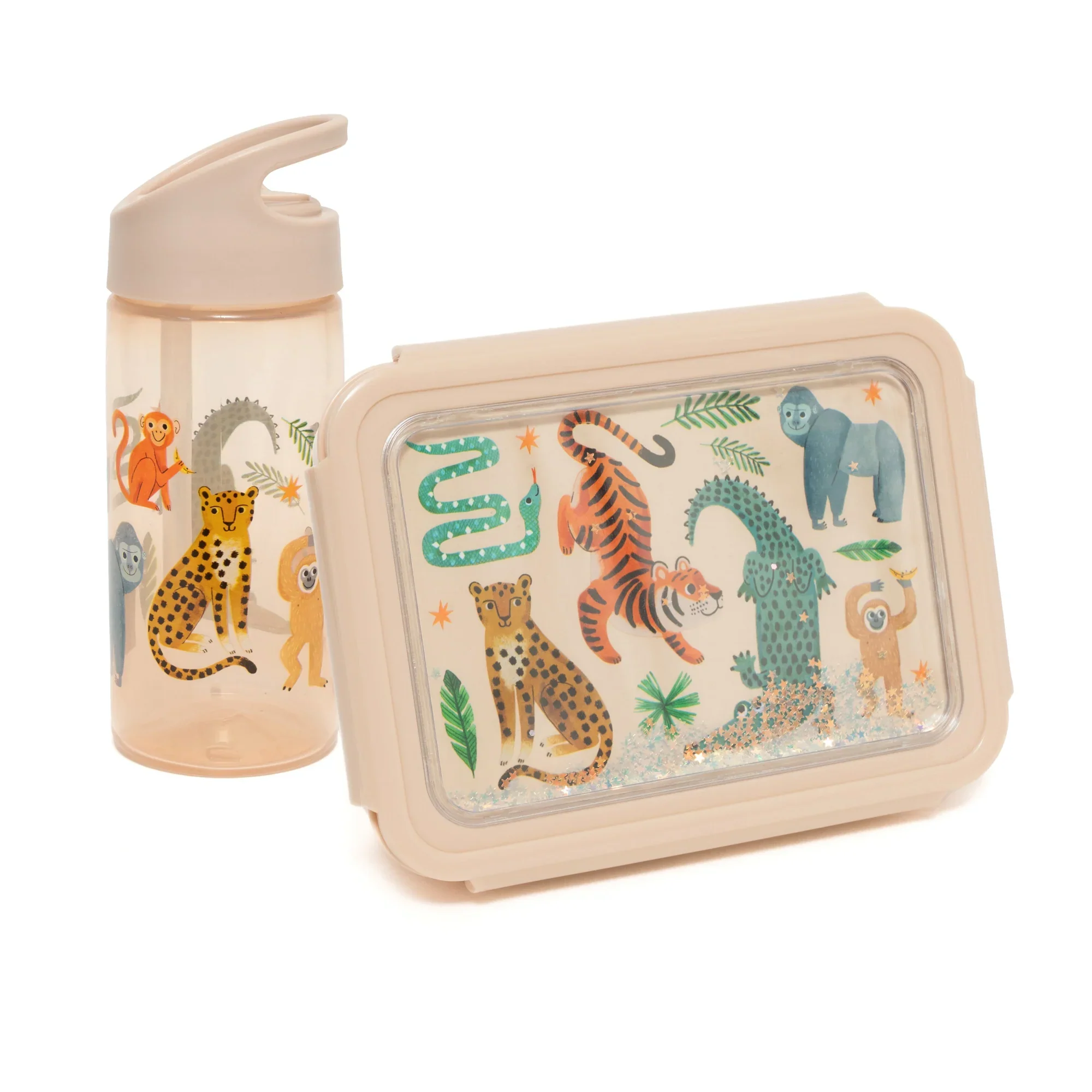 Petit Monkey Handige Bento Lunchbox Met Vakjes | Upside Down Animals - Image 3