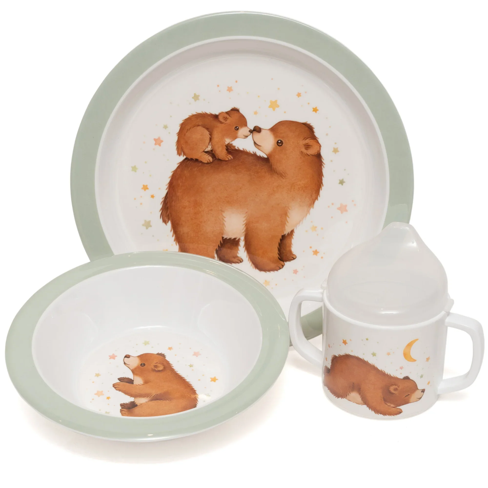 * Petit Monkey Melamine Cup | Bear And Stars - Image 3