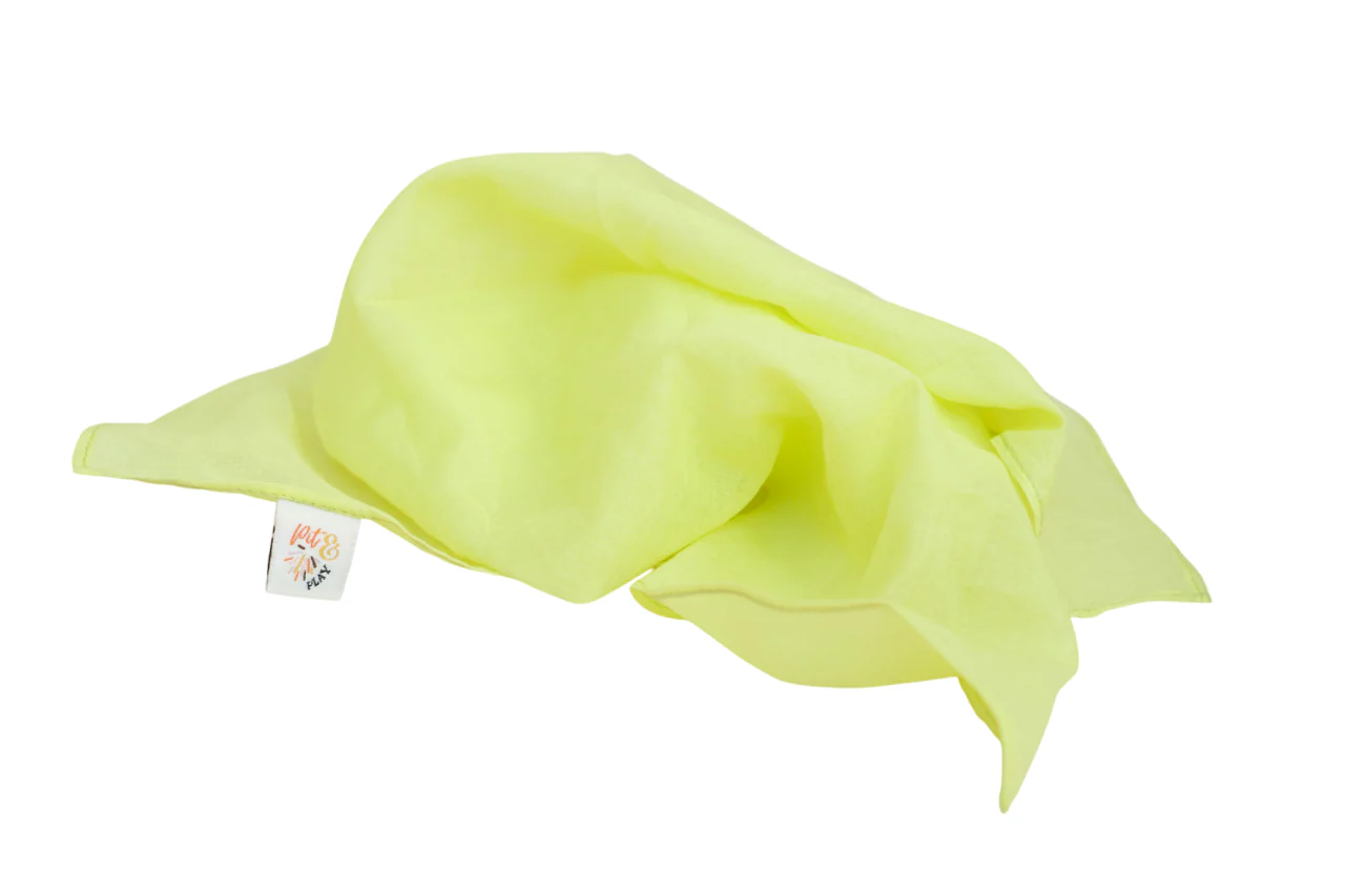 * Pit & Play Pastel Speeldoek 48x48cm | Geel