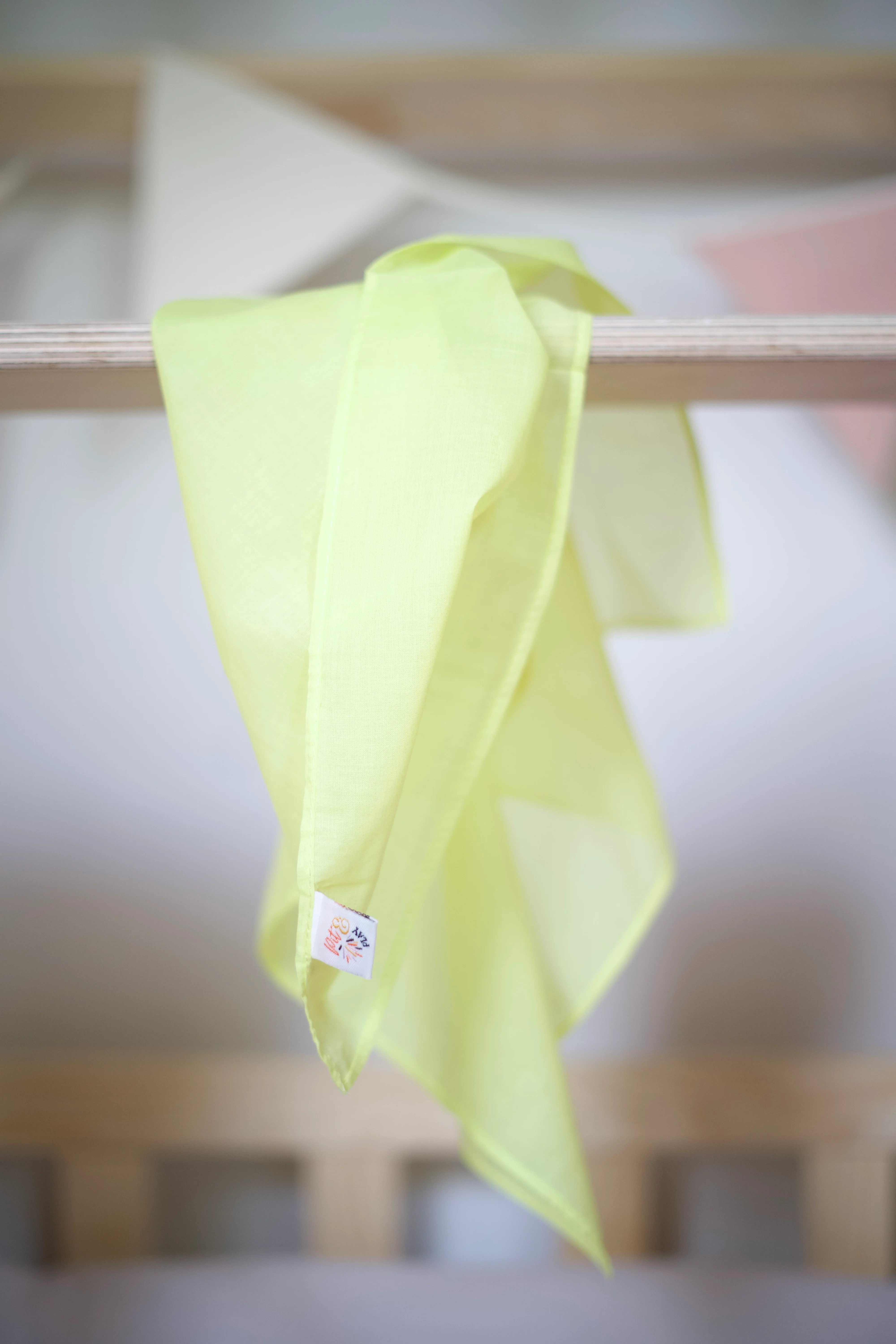 * Pit & Play Pastel Speeldoek 48x48cm | Geel - Image 3