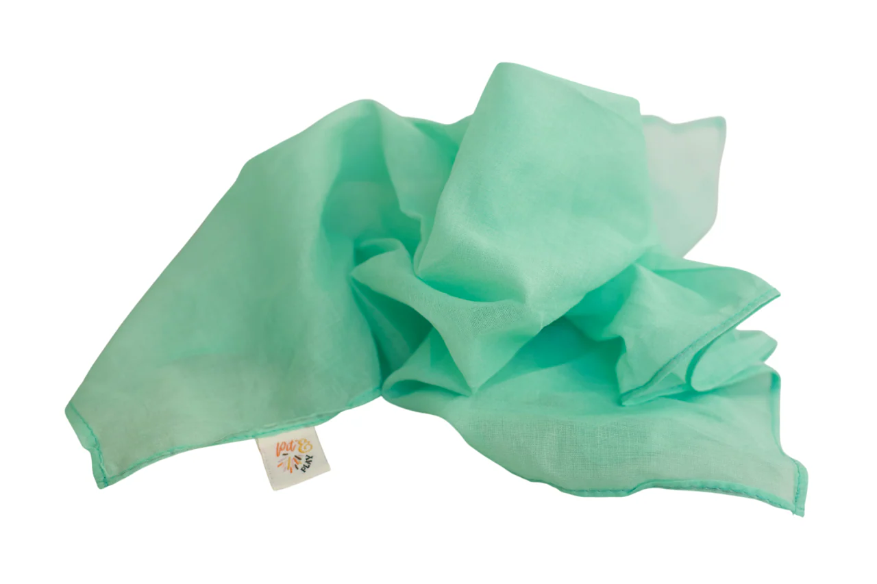 * Pit & Play Pastel Speeldoek 48x48cm | Groen / Mint