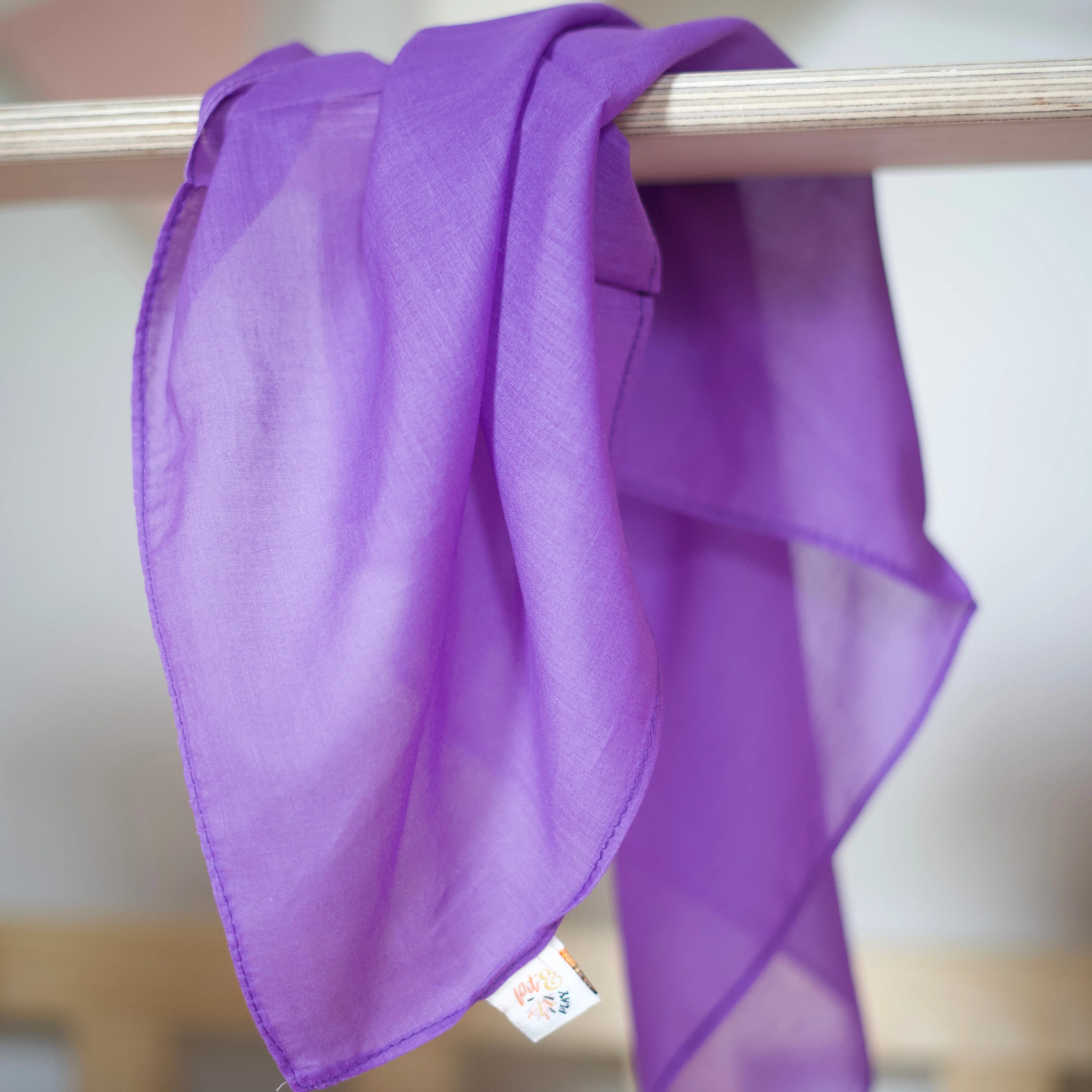 Pit & Play Regenboog Speeldoek 48x48cm | Paars - Image 3