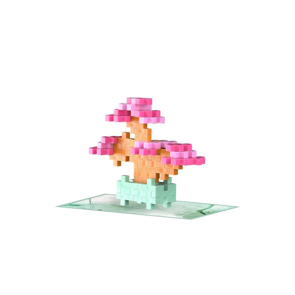 Plus Plus Plant Pack | Pink Bonsai - Image 8