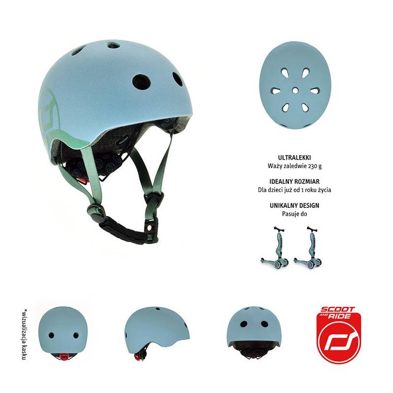 Scoot and Ride Helm X SMALL - Steel - Image 5