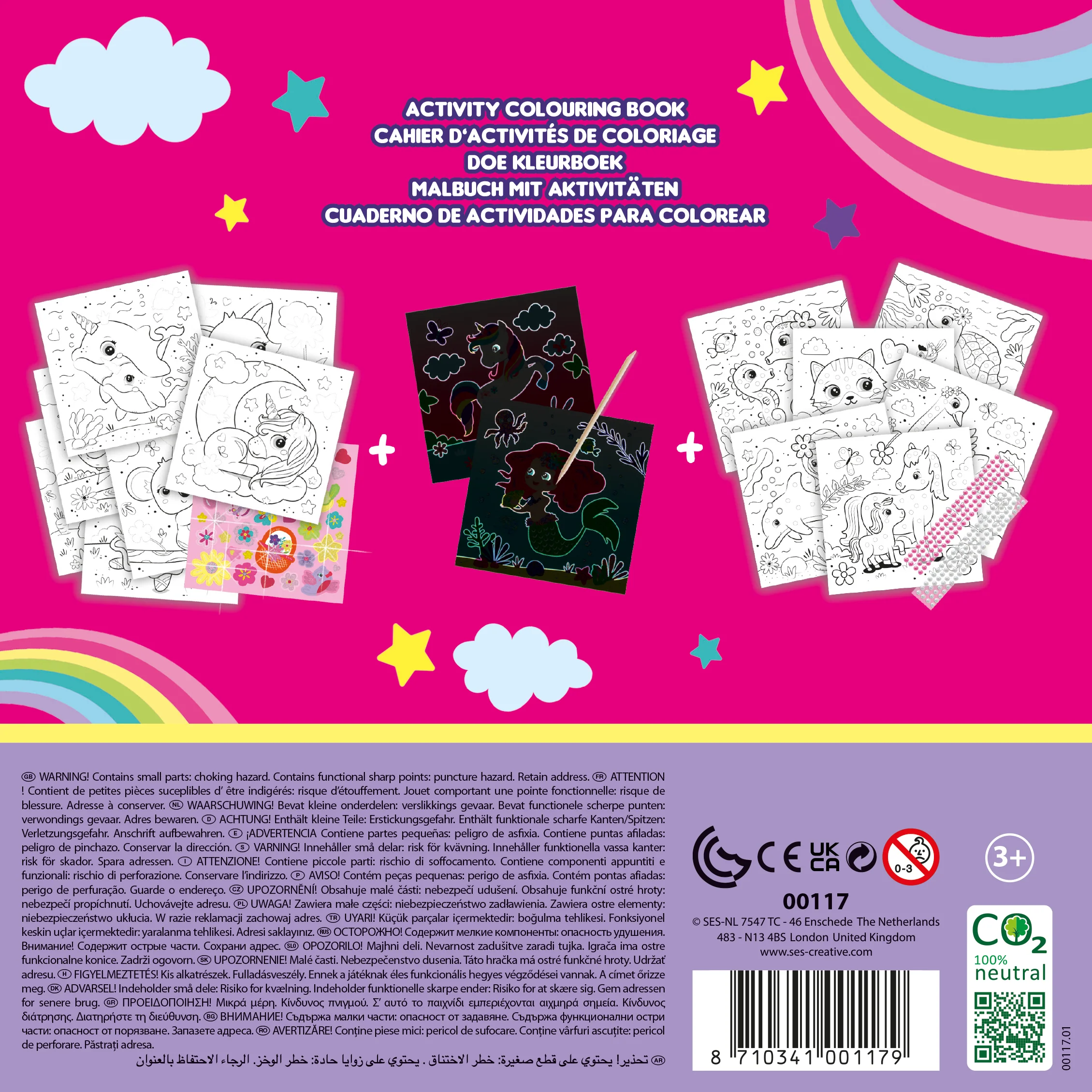 * SES Creative Doe Kleurboek Glitter 3 In 1 - Image 3