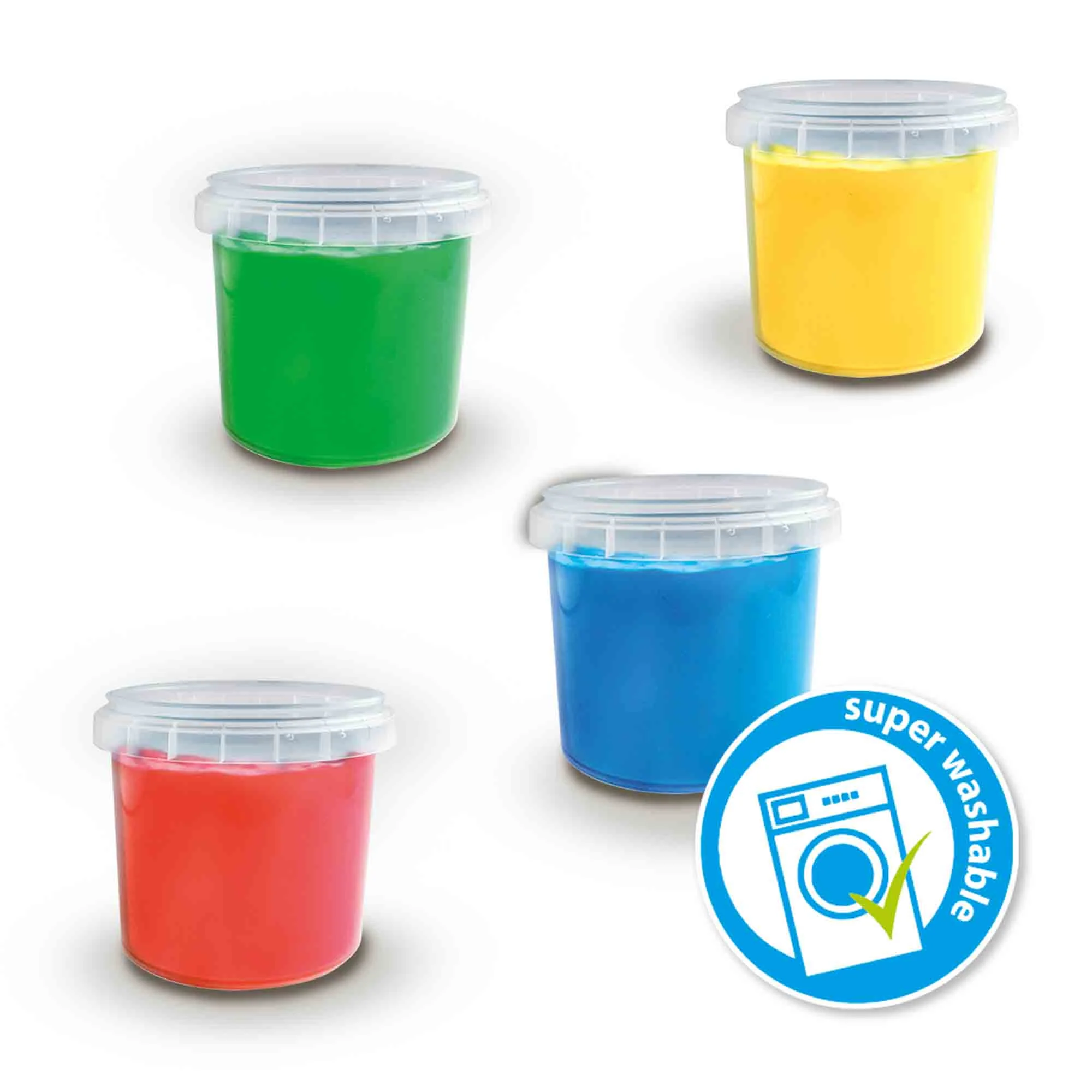 * SES Creative Eco Vingerverf Set Met Kliederschort - Image 2