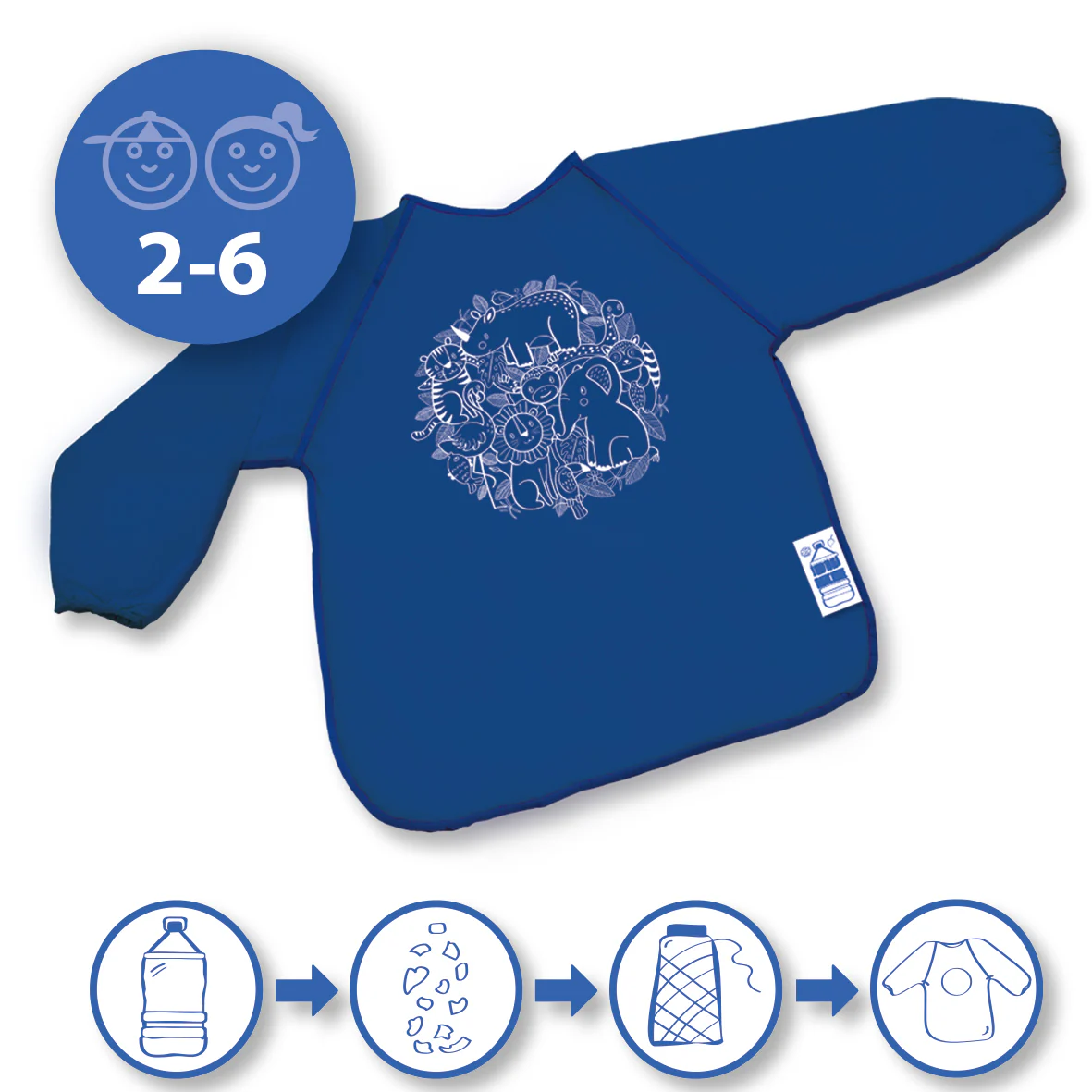 * SES Creative Eco Vingerverf Set Met Kliederschort - Image 7
