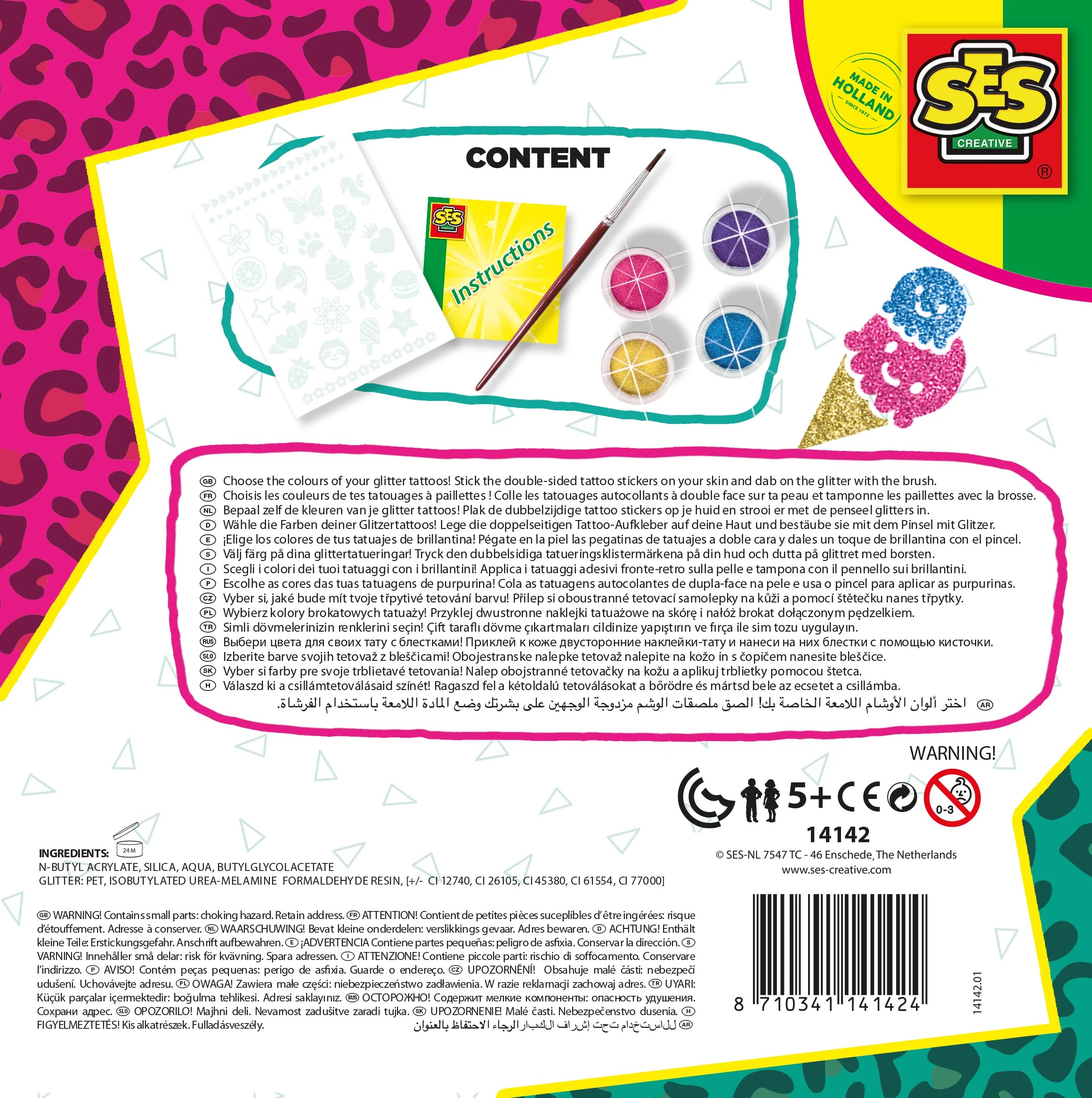 * SES Creative Fashion Glitter Tattoos - Image 3