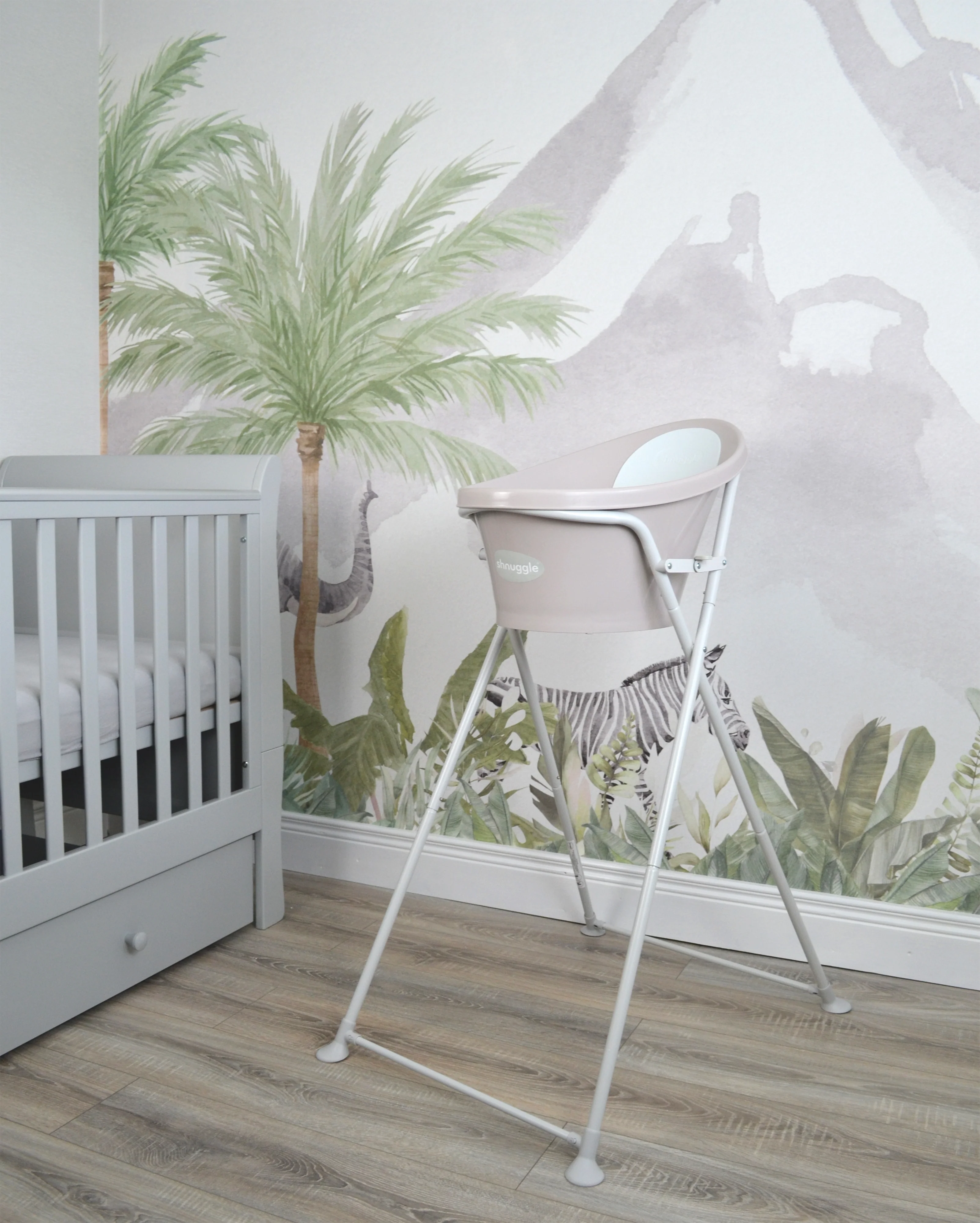 Shnuggle Newborn Babybadje | Taupe - Image 3