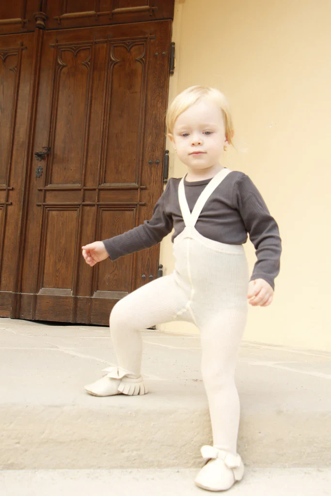 * Silly Silas Broekkousen Footed Met Voetjes | Cream Blend - Image 4