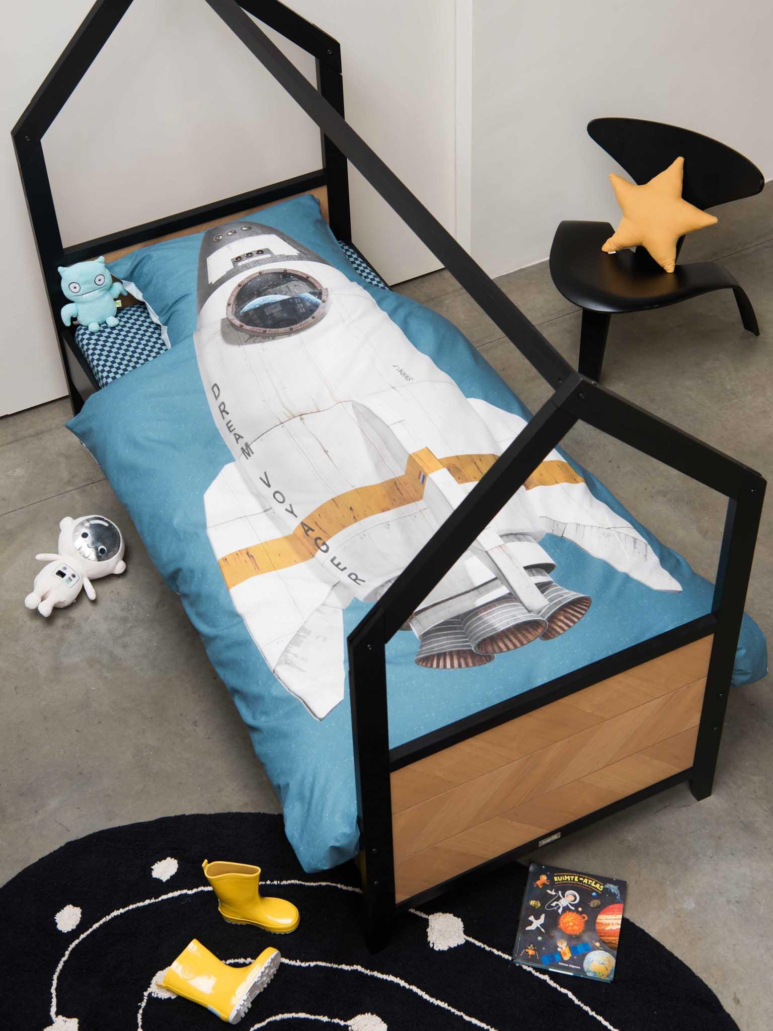 SNURK Dekbedset 140x200/220cm | Rocket Smokey Blue - Image 2
