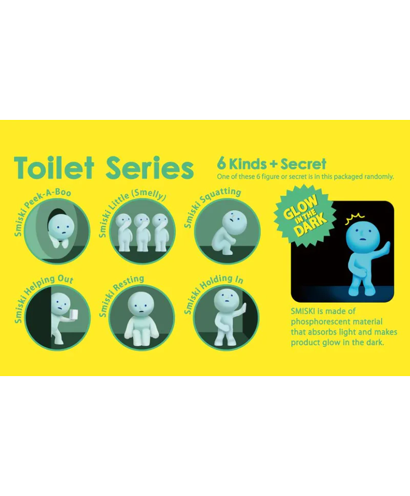 * Smiski Gelukspopje Glow In The Dark | Toilet Series - Image 6