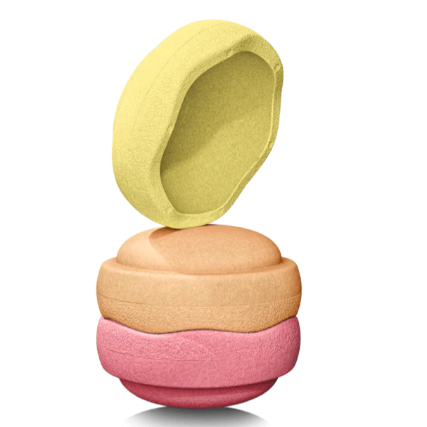 Stapelstein Original Rainbow Warm Pastel | Set van 3