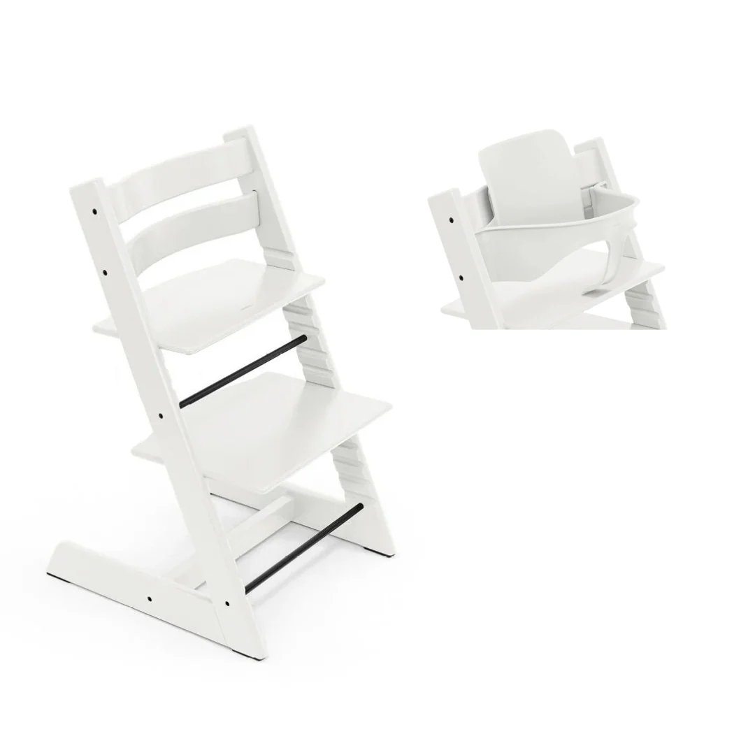 * Stokke® Tripp Trapp® Bundle Stoel + Babyset 2 | White