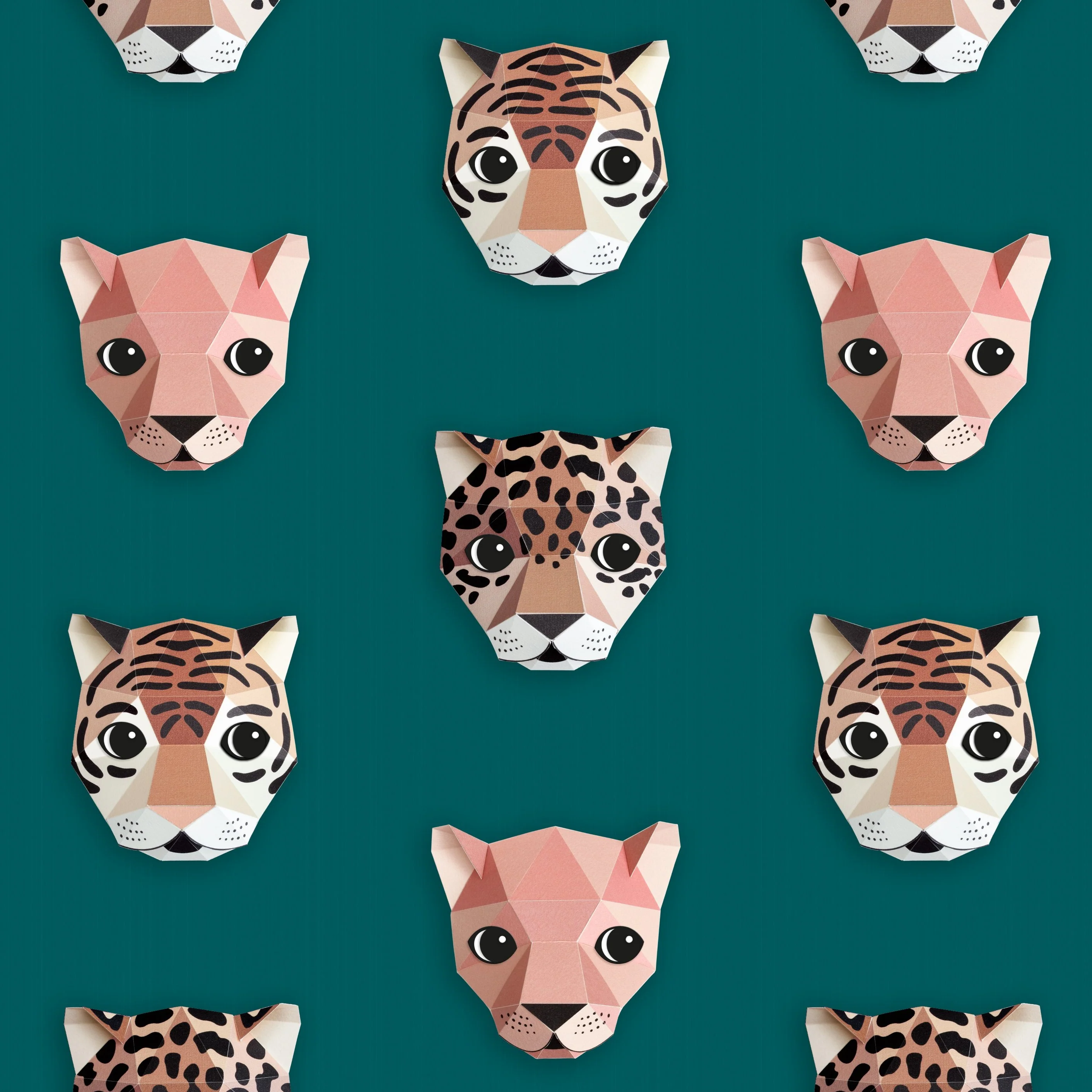 Studio Ditte Behangpapier | Panthera groen