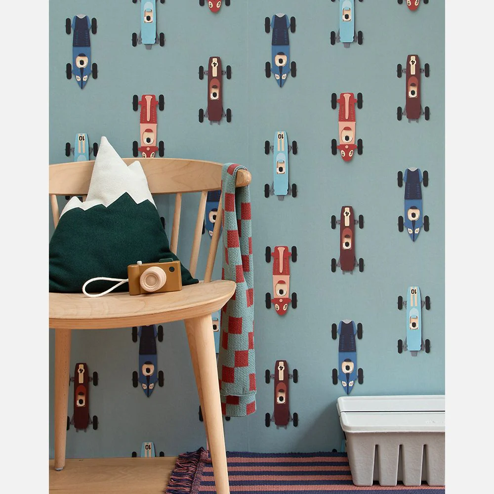 Studio Ditte Behangpapier | Race Auto's Blauw - Image 4
