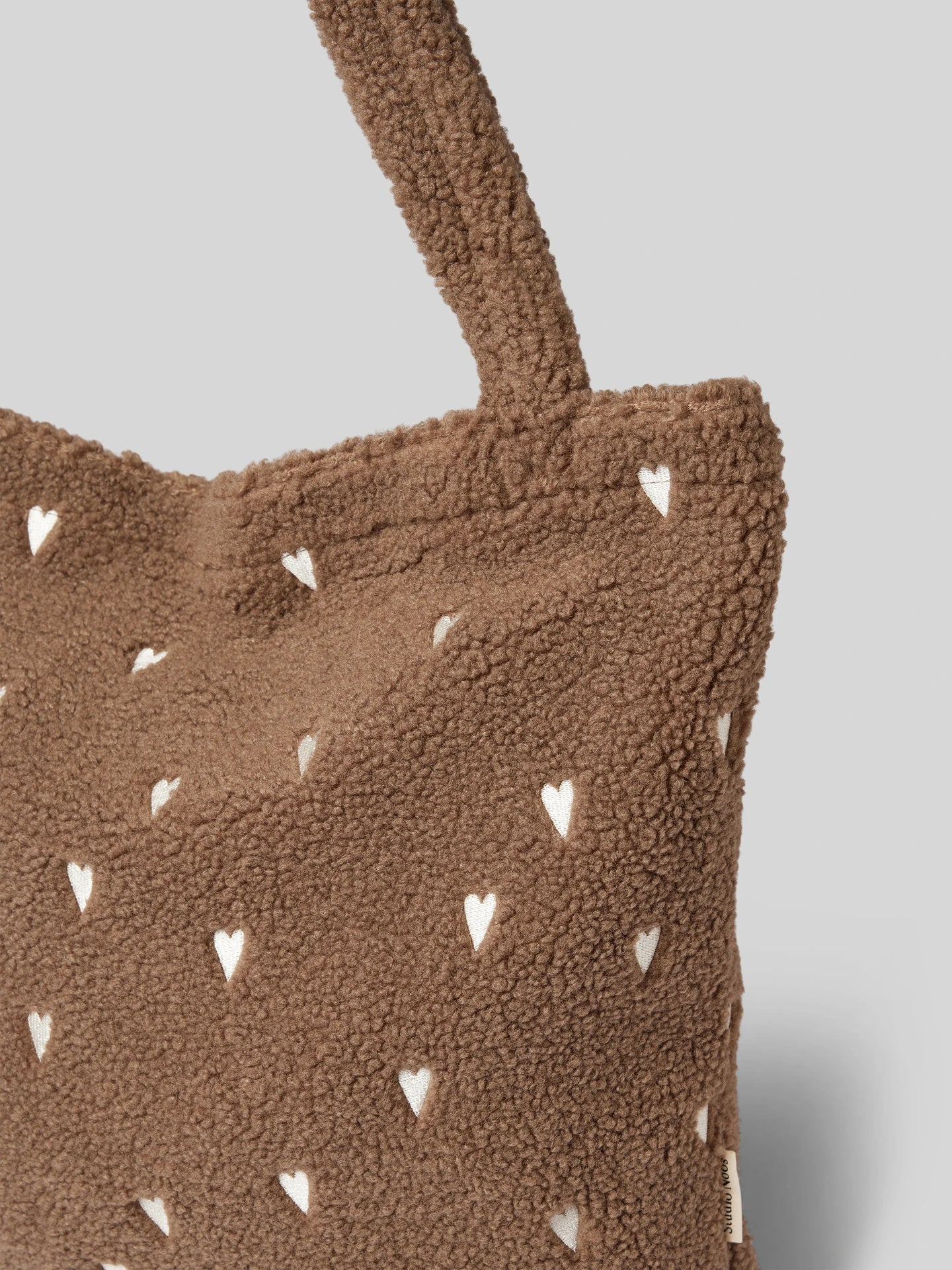 Studio Noos Brown Teddy Hearts Mom Bag - Image 2