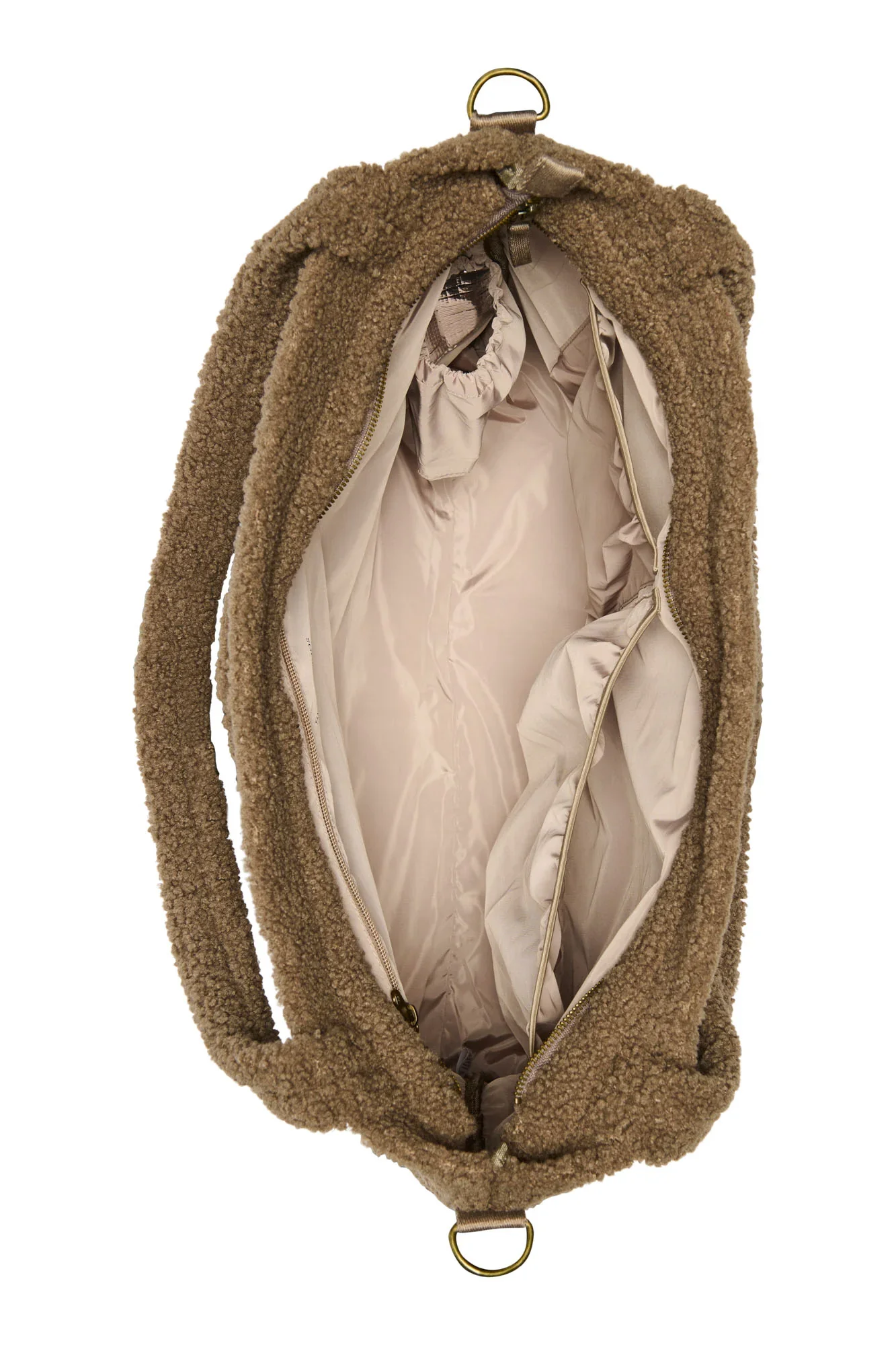Studio Noos Diaper Bag Luiertas Met Rits | Brown Teddy Hearts - Image 4