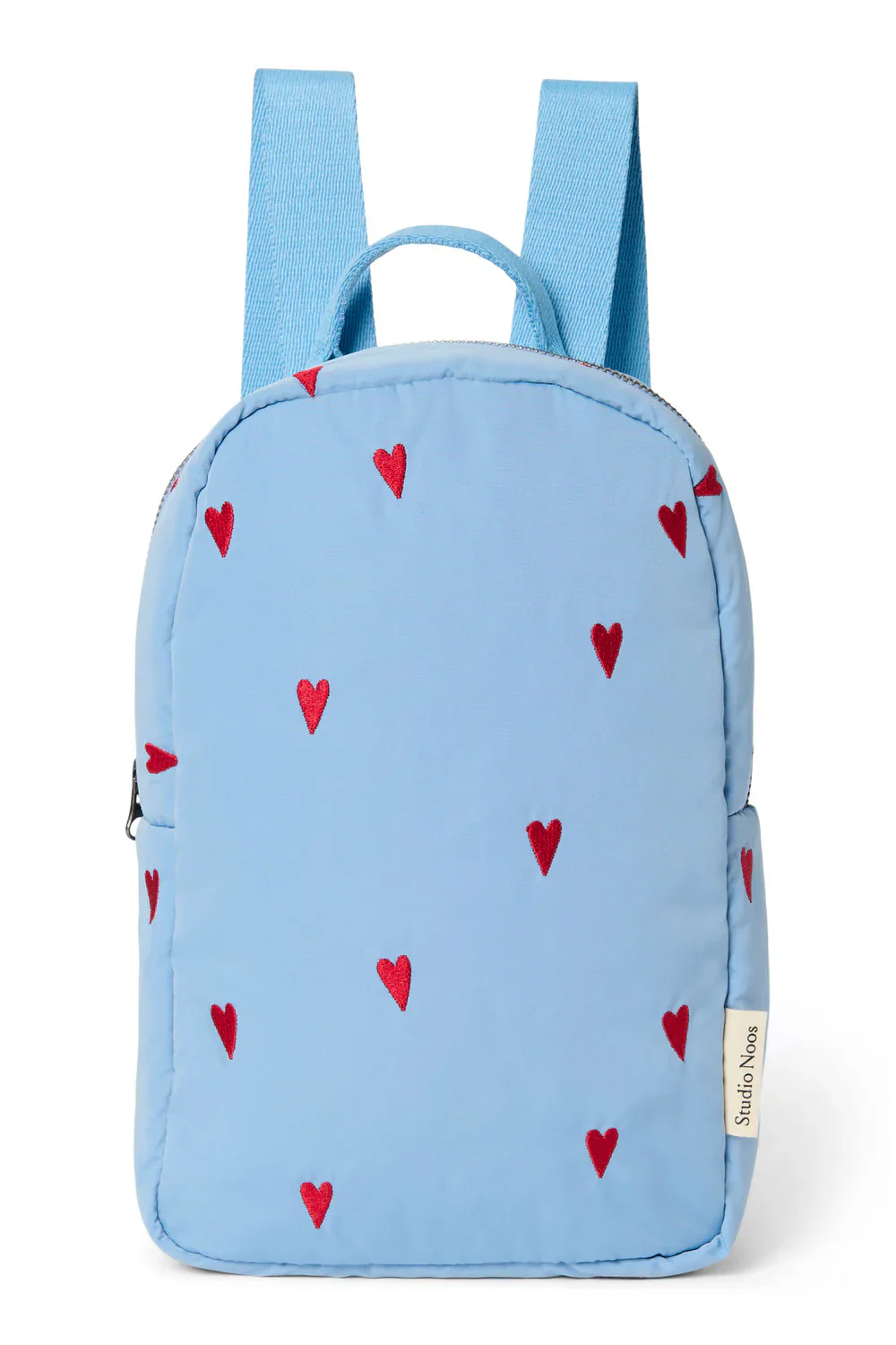 Studio Noos Mini Rugzakje | Lichtblauw Puffy Hearts