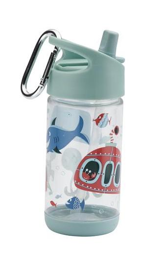 * SugarBooger handige flip & sip tritan drinkfles Ocean