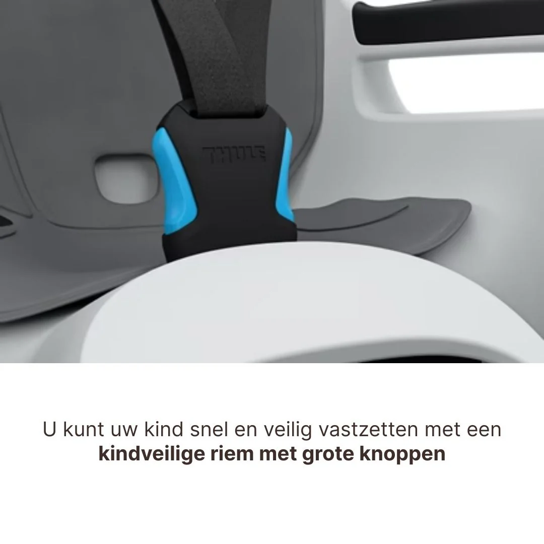 Thule Ride Along 2 Kantelbaar Fietsstoel Achterop Frame Montage | Lichtgrijs - Image 9