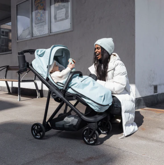 Thule Voetenzak Stroller | Soft Green - Image 5
