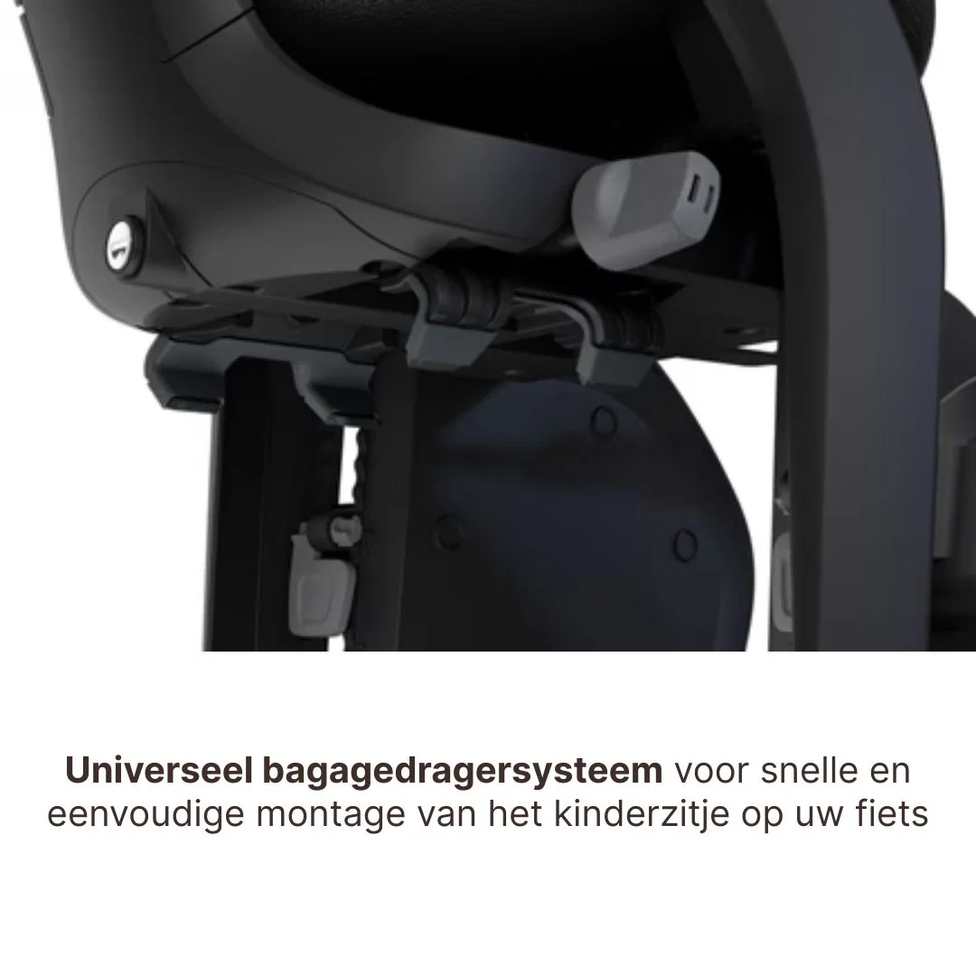 Thule Yepp 2 Maxi Fietsstoel Achterop Bagagedrager Montage I Fennel Tan - Image 9