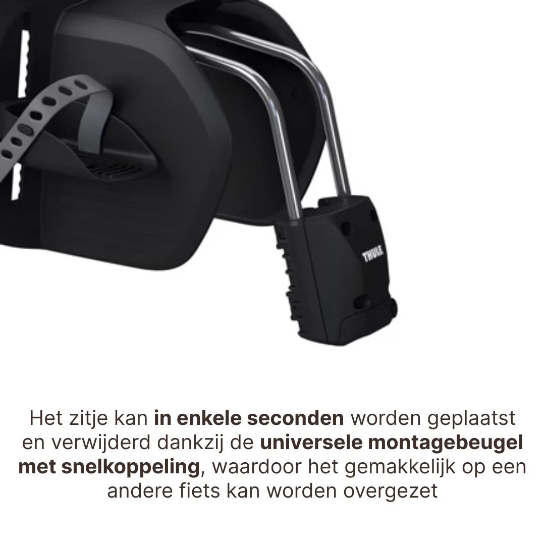 * Thule Yepp 2 Maxi Fietsstoel Achterop Frame Montage | Fennel Tan - Image 7