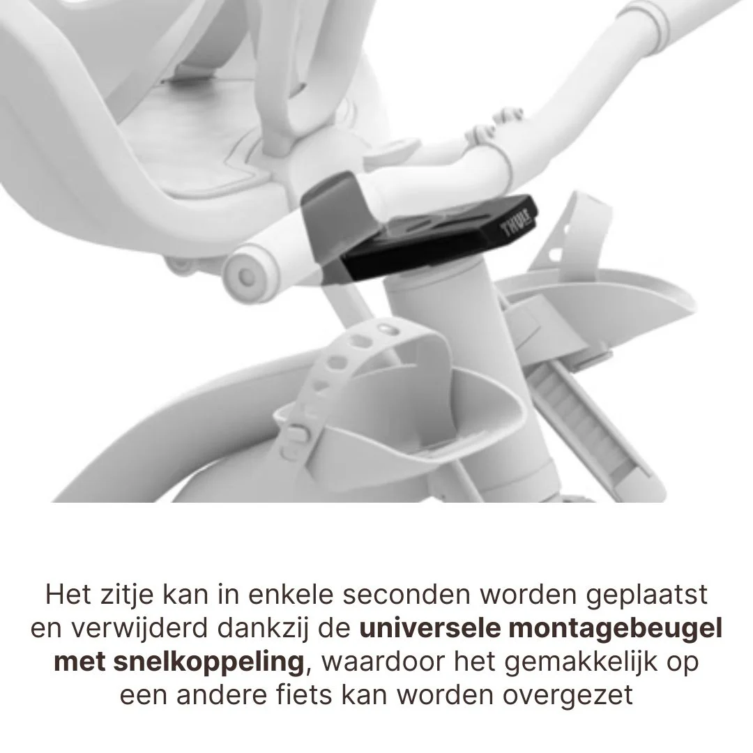 Thule Yepp Nexxt 2 Mini Fietsstoel Voorop I Snow White - Image 7