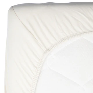 Timboo Hoeslaken Bamboe 70x140cm | Daisy White - Image 2