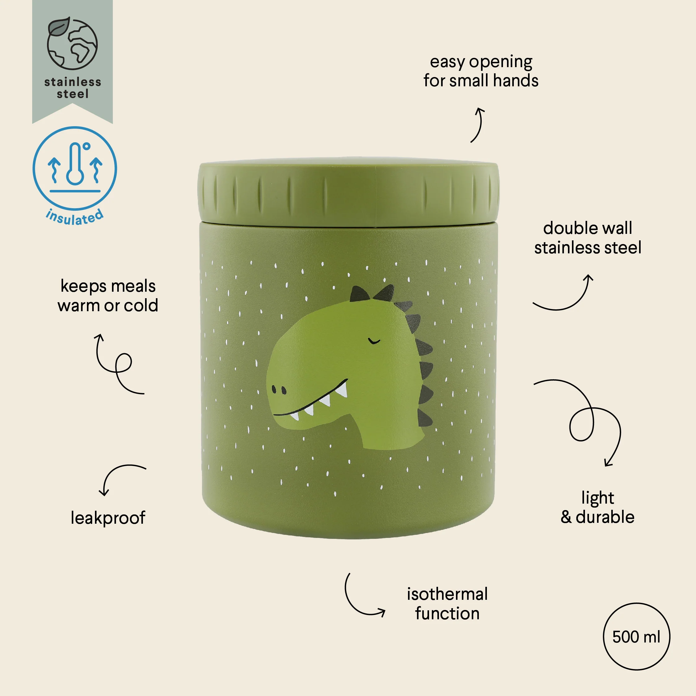 Trixie Thermische Lunch Pot 500ml | Mrs. Rabbit - Image 3