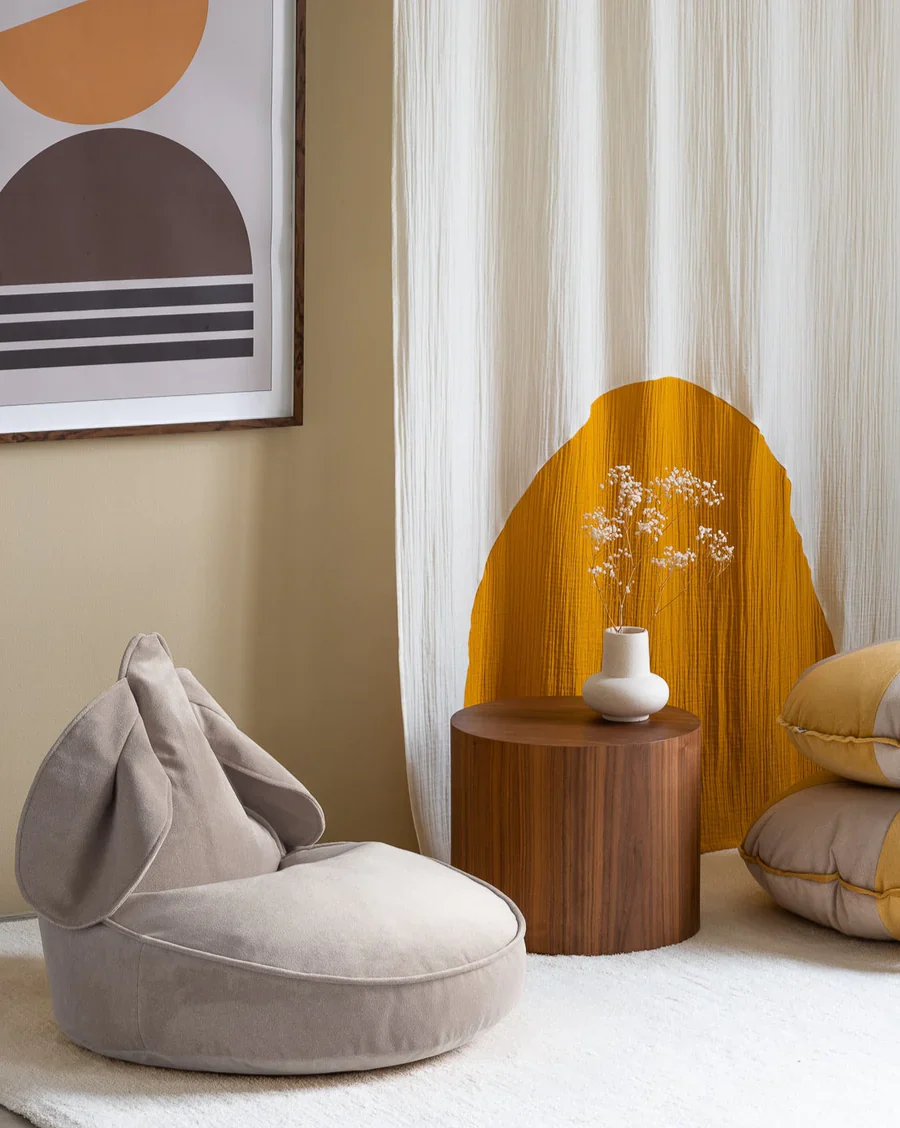 Wigiwama Bunny Beanbag Chair | Dusty Beige - Image 2