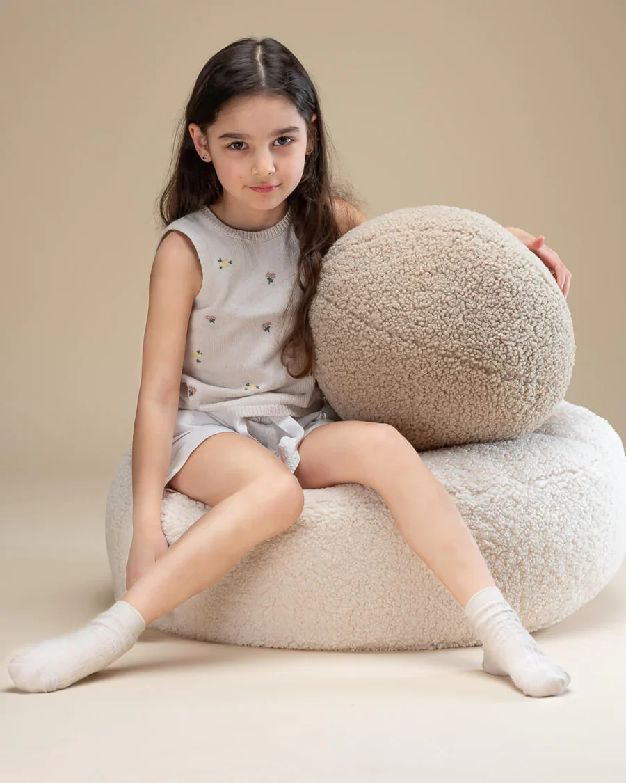 Wigiwama Pouffe Ottoman | Cream - Image 3