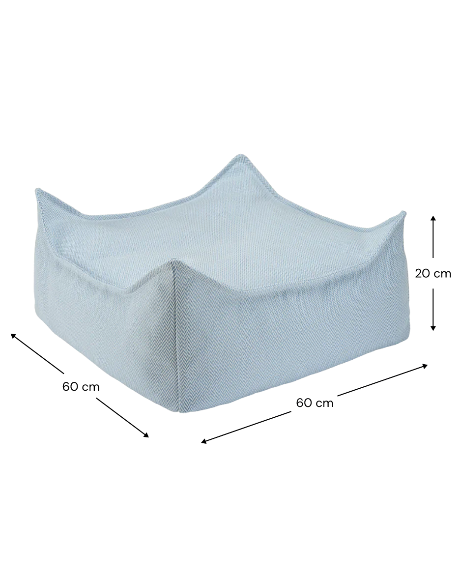 Wigiwama Pouffe Square Ottoman | Azure Outdoor - Image 2