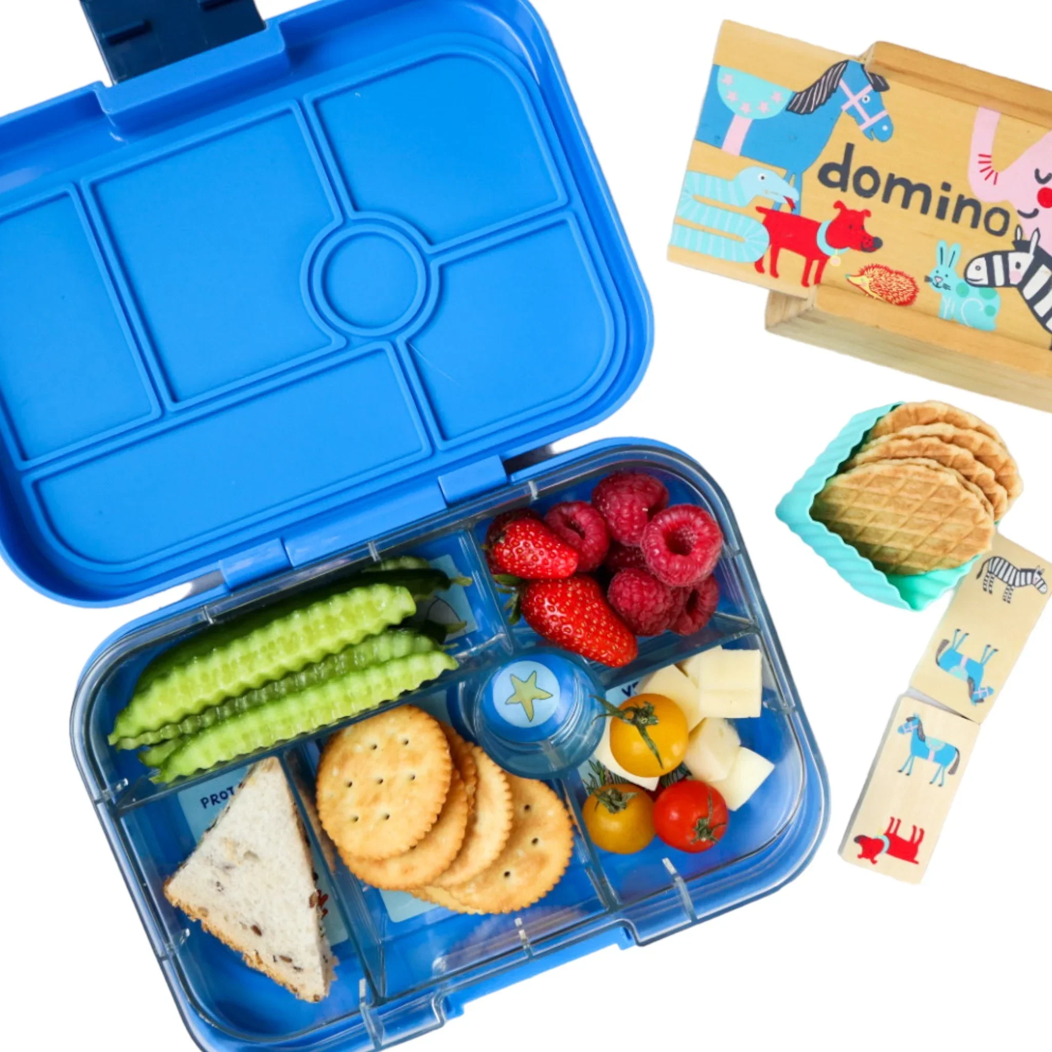 Yumbox Original 6 Vakken Lekvrije Lunchbox | Surf Blauw Raket - Image 3